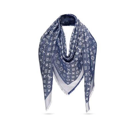 louis vuitton denim shawl black or blue|Monogram Denim Shawl S00 .